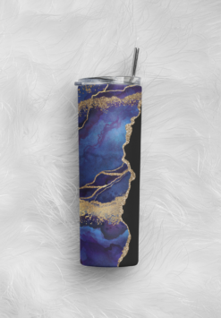 Stainless Steel Tumbler - Blue Agate